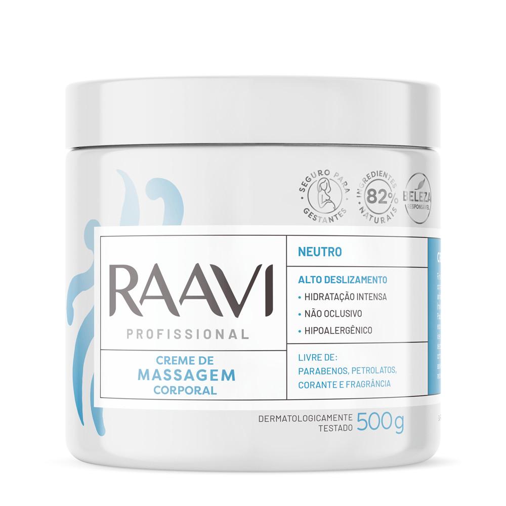 Creme Para Massagem Corporal Raavi Neutro 500g
