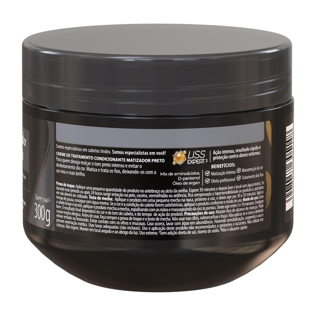 Máscara Meu Liso Matizador Preto Salon Line 300g