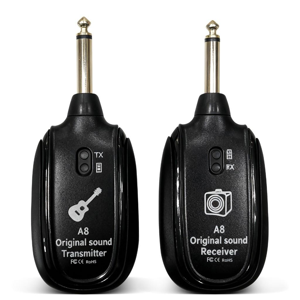 Transmissor Receptor Sem Fio A8 Para Guitarra Violão Baixo P10