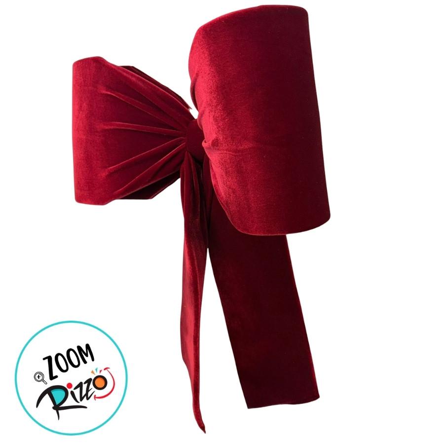 Laço De Veludo Vermelho P - 20x23x5cm - 1 Unidade - Rizzo