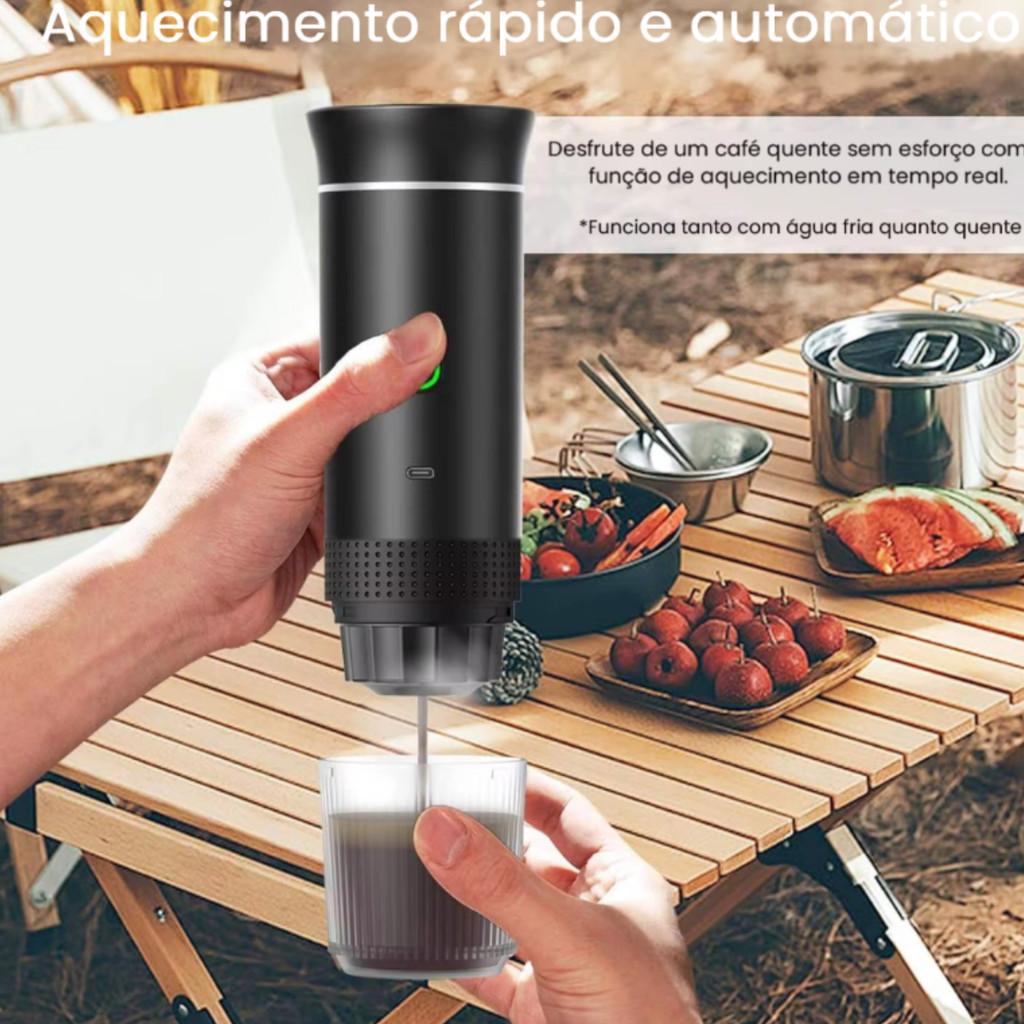 Cafeteira Elétrica Portátil Espresso Compatível Cápsulas Grandes Pequenas E Café Moído Aquecimento Rápido On-ud126