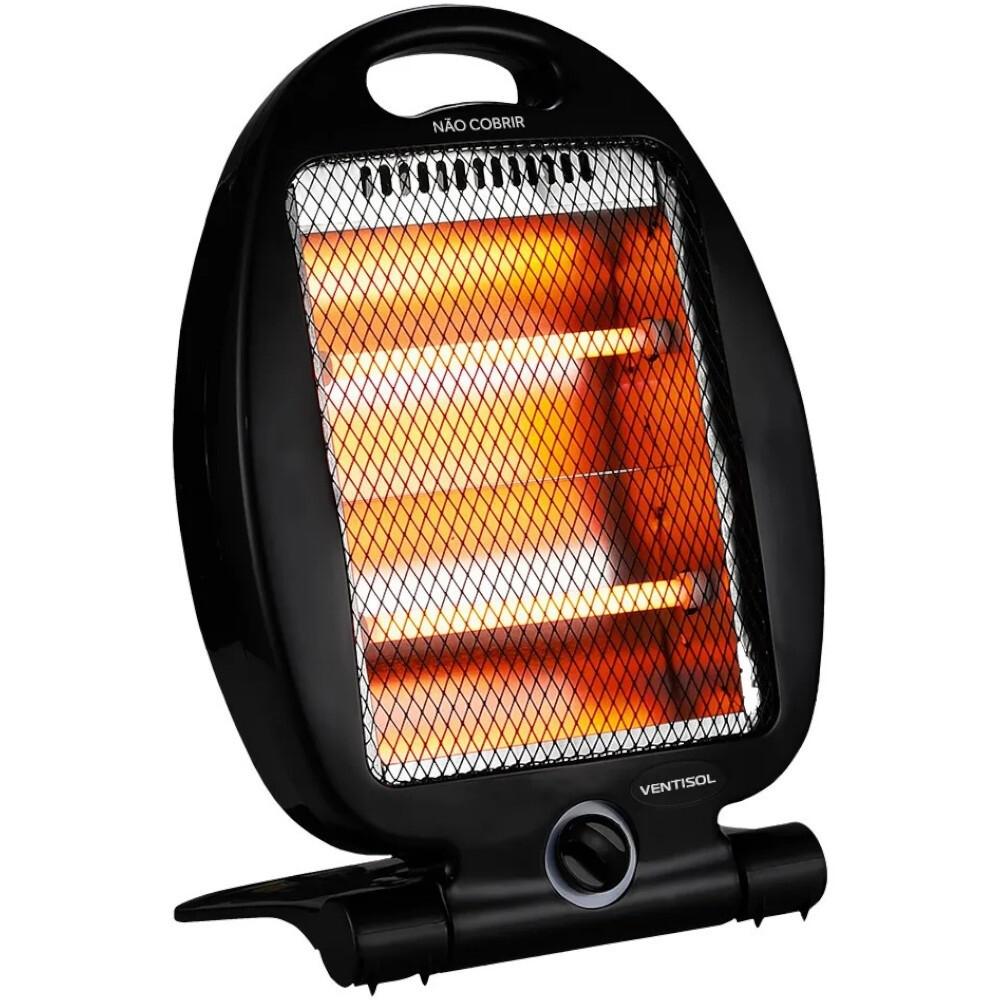 Aquecedor Elétrico 800W Quartzo 2 Em 1 Com 2 Níveis De Aquecimento Aq02i - Ventisol
