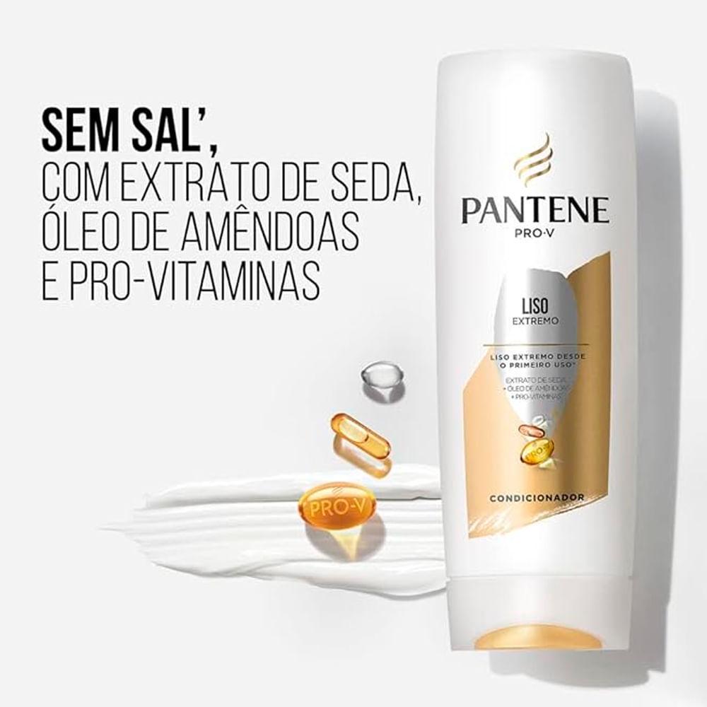 Kit Pantene Shampoo 350ml + Condicionador 175ml Liso Extremo