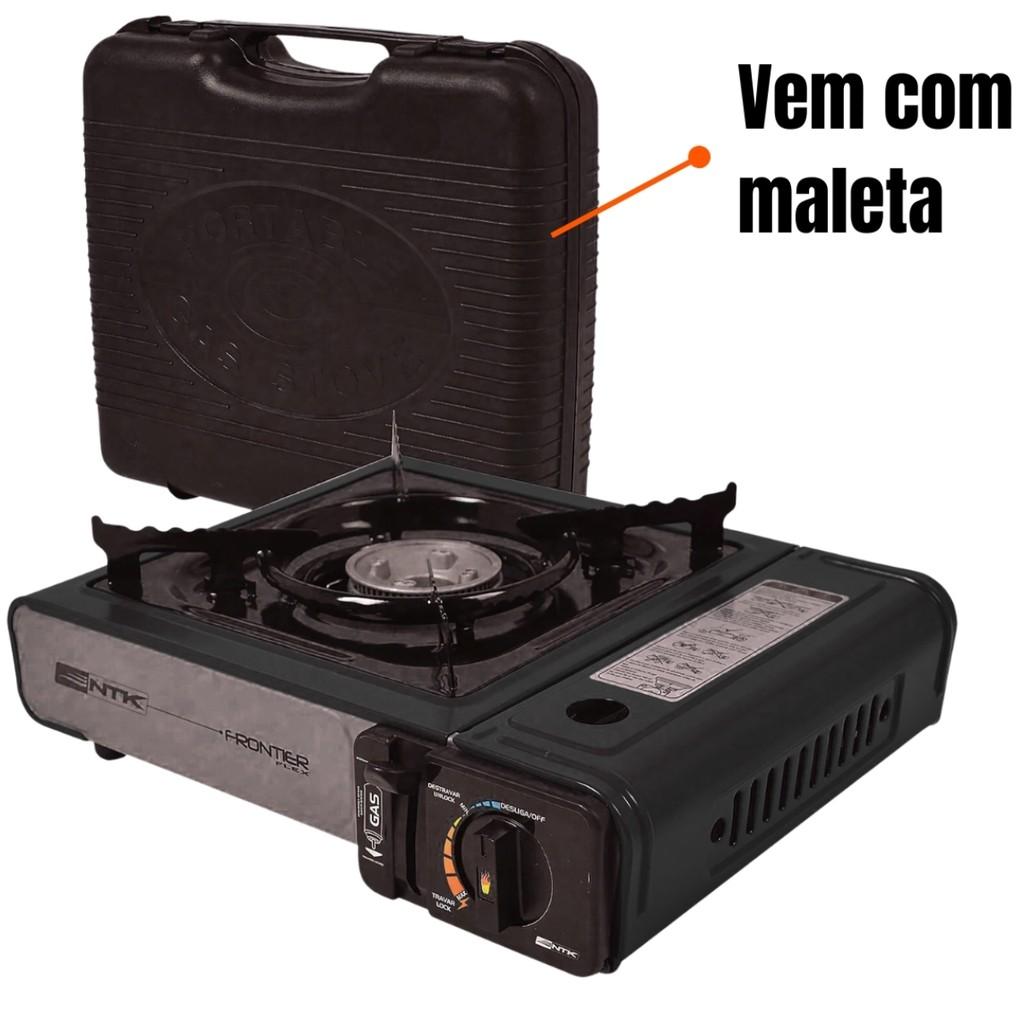 Fogareiro Portátil Frontier Com Maleta Preto - Nautika