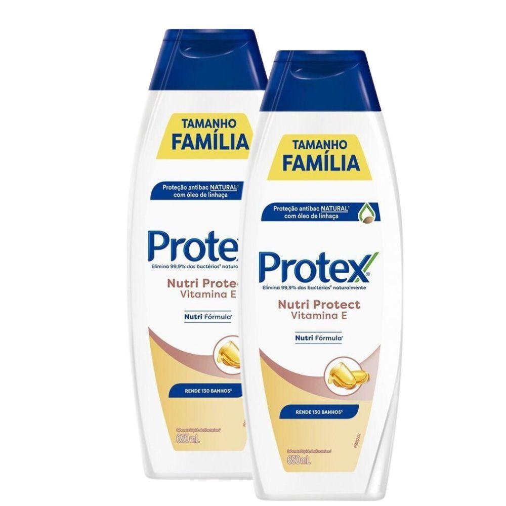 Kit 2 Sabonete Líquido Protex Nutri Protect Vitamina E 650ml