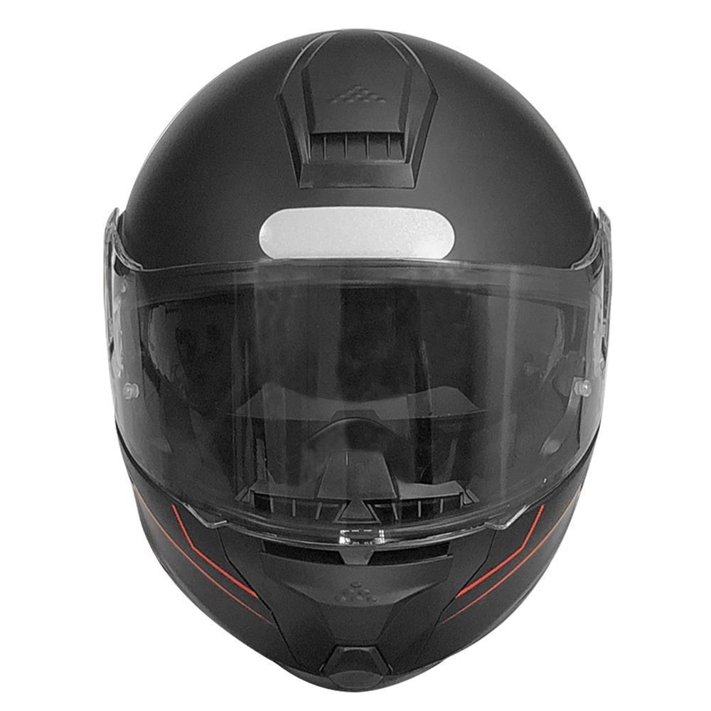 Capacete Gp Tech A118 Sv Road Articulado Robocop Fosco Preto-vermelho
