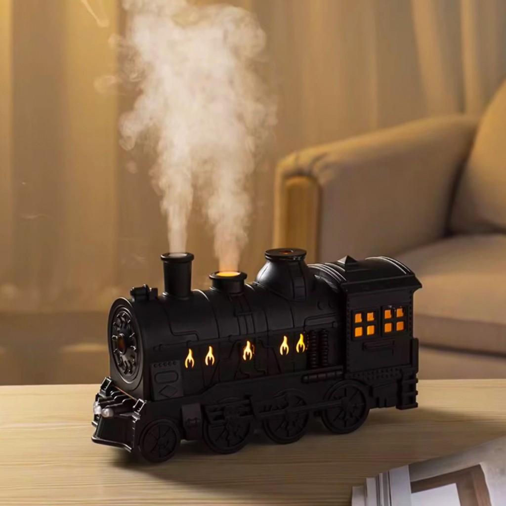 Umidificador Aromatizador Locomotiva Vapor Trem USB Tipo C Controle Remoto