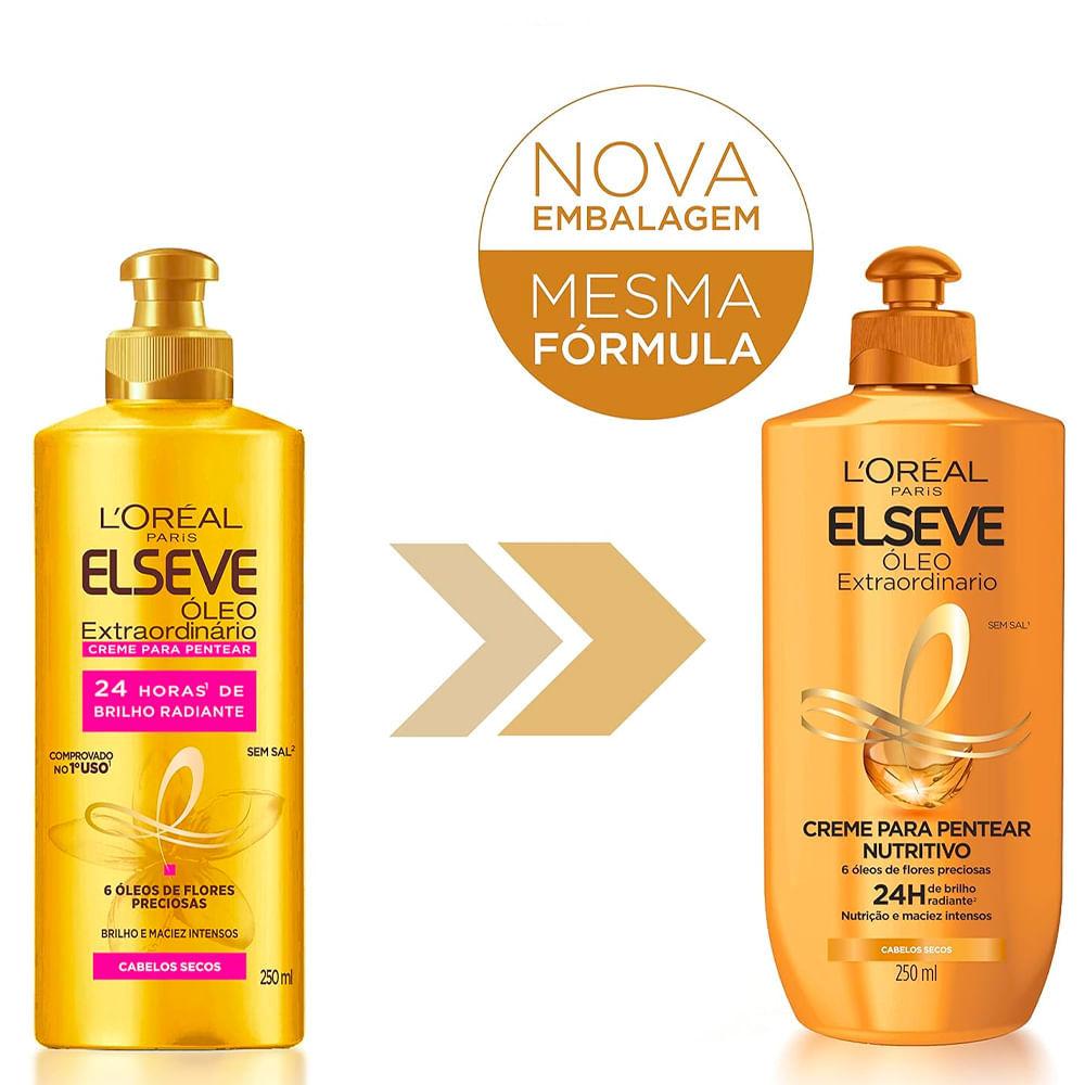 Creme Para Pentear Elseve Óleo Extraordinário Nutrição Intensa 250ml