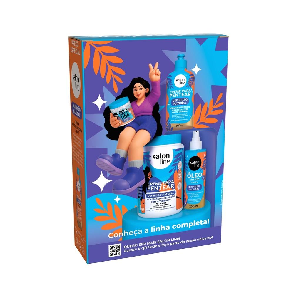 Kit Shampoo 300ml + Creme Multifuncional 300ml Definição Natural