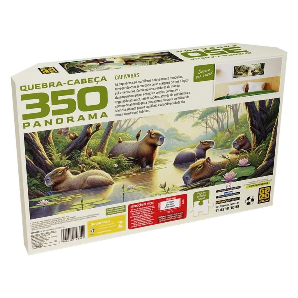 Quebra-cabeça 350 Peças Panorama Capivaras Grow
