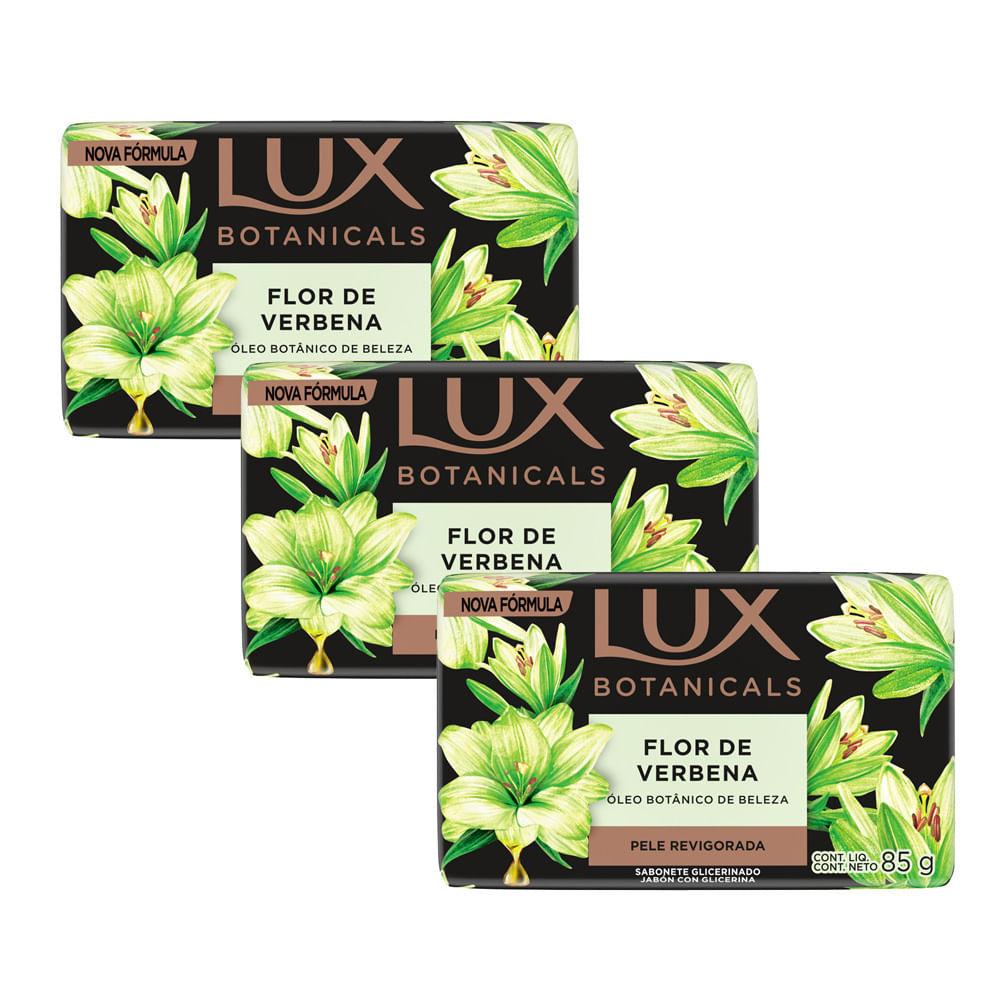 Kit 3 Sabonete Em Barra Lux Botanicals Flor De Verbena 85g