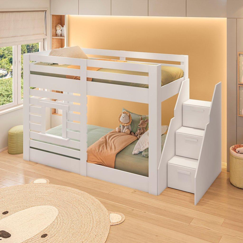 Beliche Montessoriano Star PLUS Com Janela Casatema Madeiraoriginals Branco
