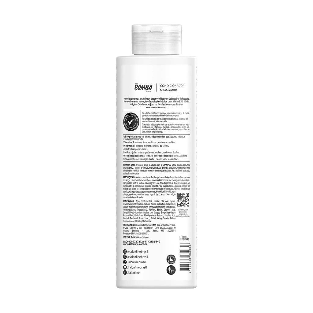 Condicionador Sos Bomba Original Salon Line 300ml
