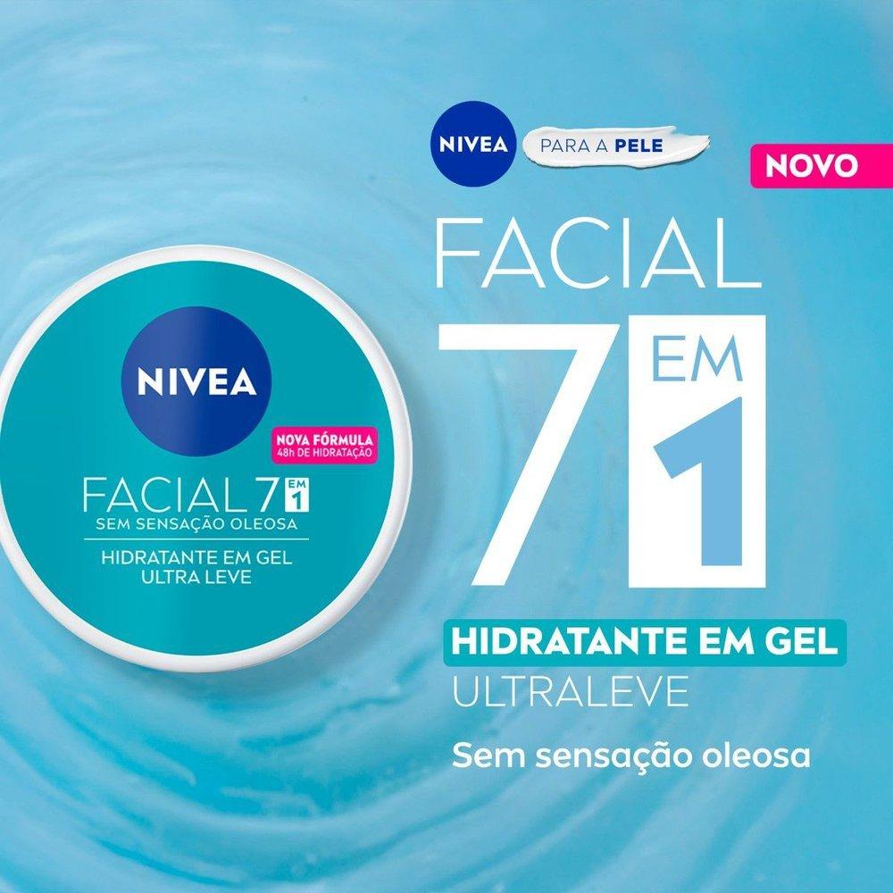 Creme Hidratante Facial Em Gel Nivea Ultraleve 7 Em 1 100g