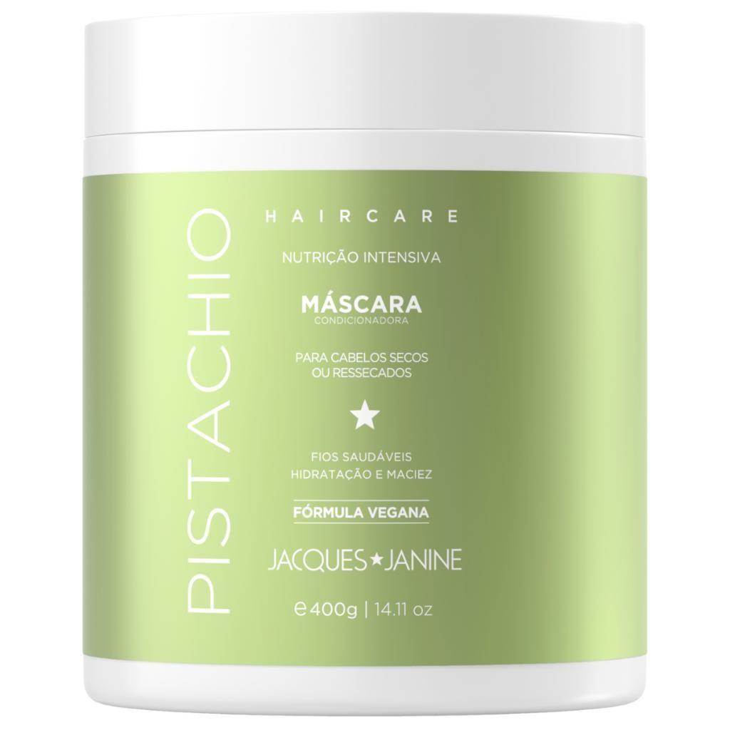 Jacques Janine Máscara Hair Care Pistachio Pistache Hidratação E Maciez 400g Vegana