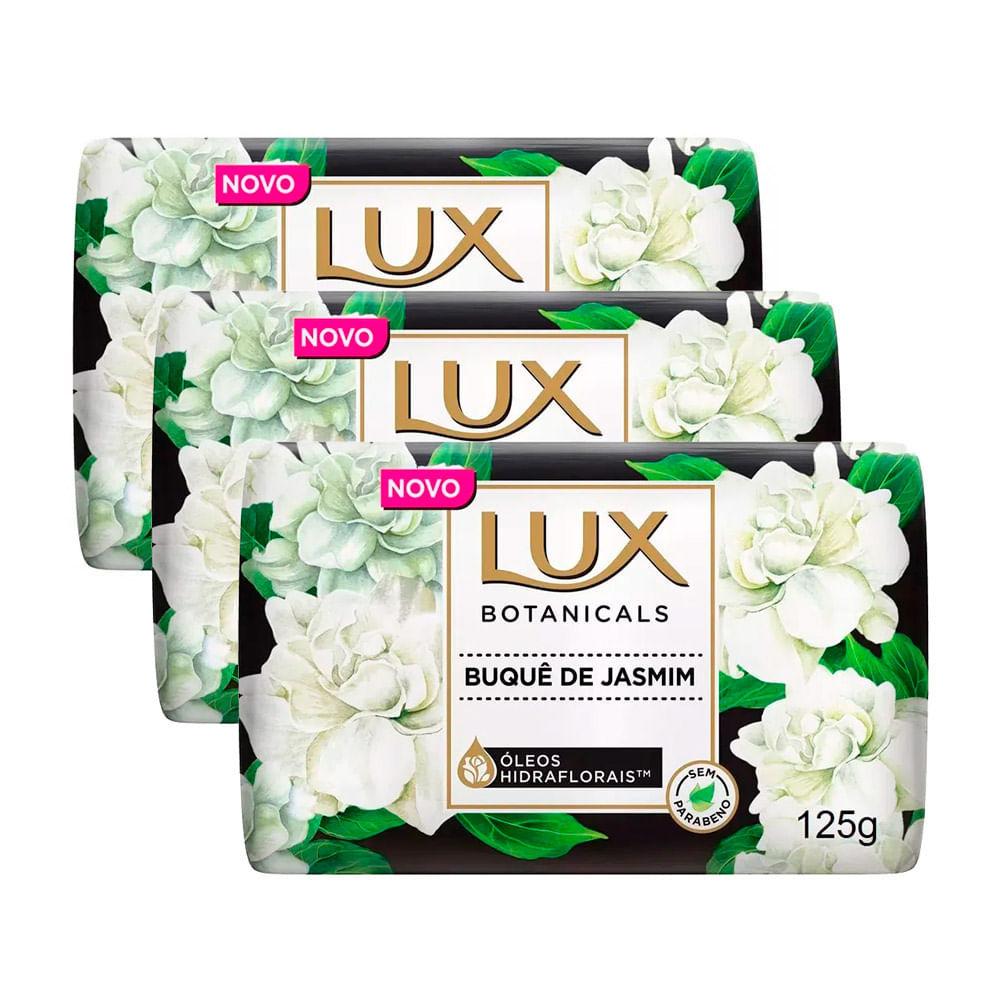 Kit 3 Sabonete Em Barra Lux Botanicals Buquê De Jasmim 125g