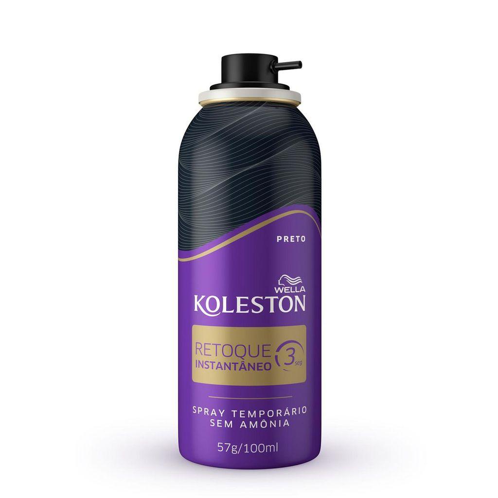 Retoque De Raiz Koleston Spray Preto 57g