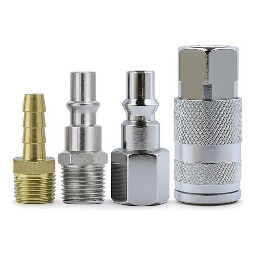 Kit Engate Rápido Bestfer 4 Peças Aço Macho E Fêmea Ar Comprimido Compressor Mangueira 250 Psi
