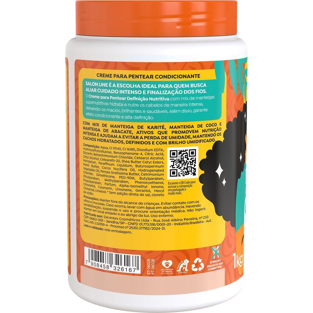 Creme Para Pentear Salon Line Definição Nutritiva 1kg
