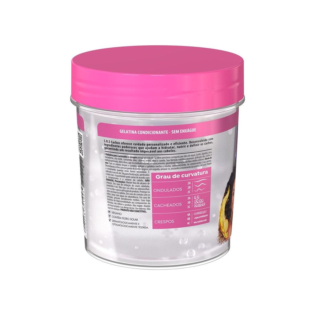 Gelatina Ativadora De Cachos Nutrição Sos Cachos Super Óleos 400g