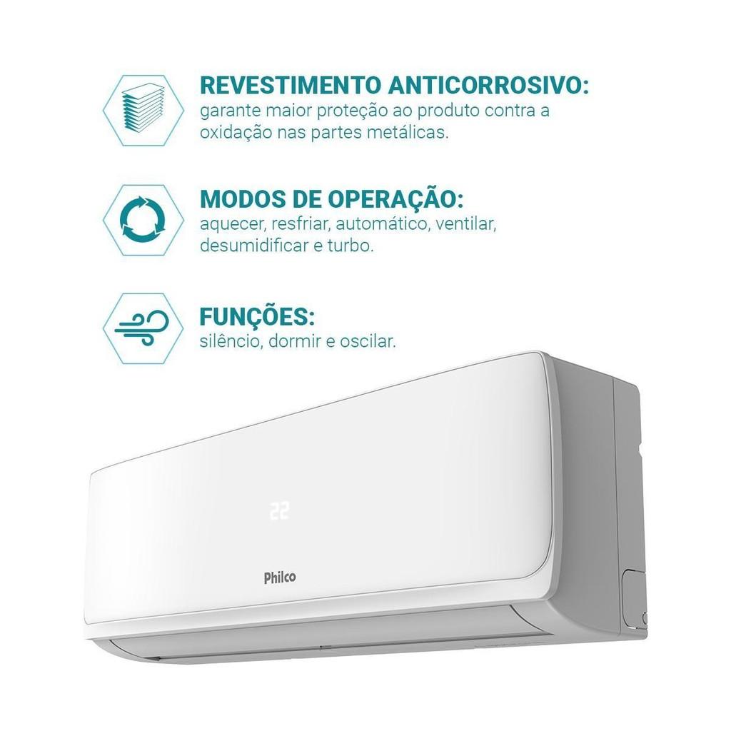 Ar Condicionado Split Philco 24.000 Btus Pac24qi Quente E Frio 220v
