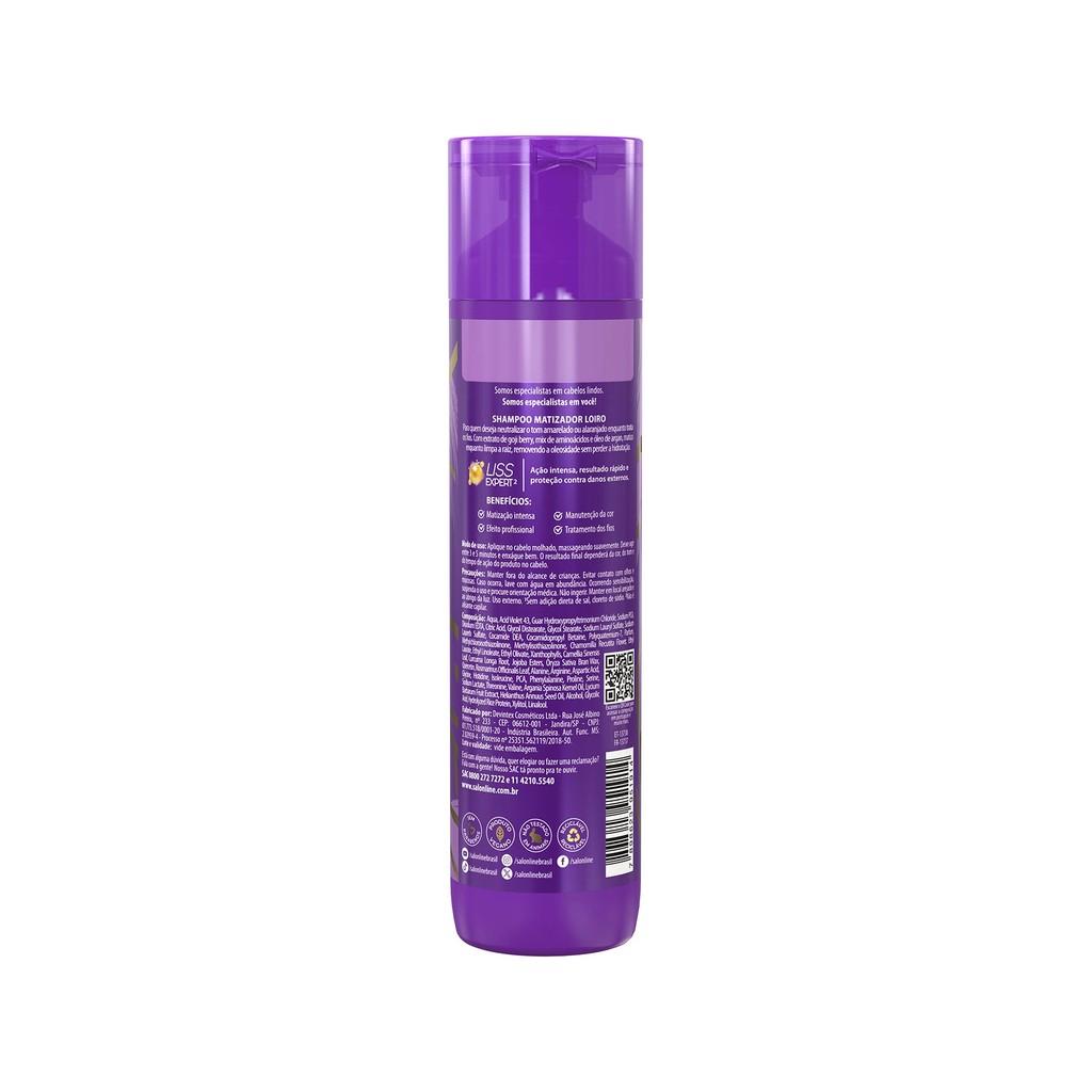 Shampoo Meu Liso Matizador Loiro Salon Line 300ml