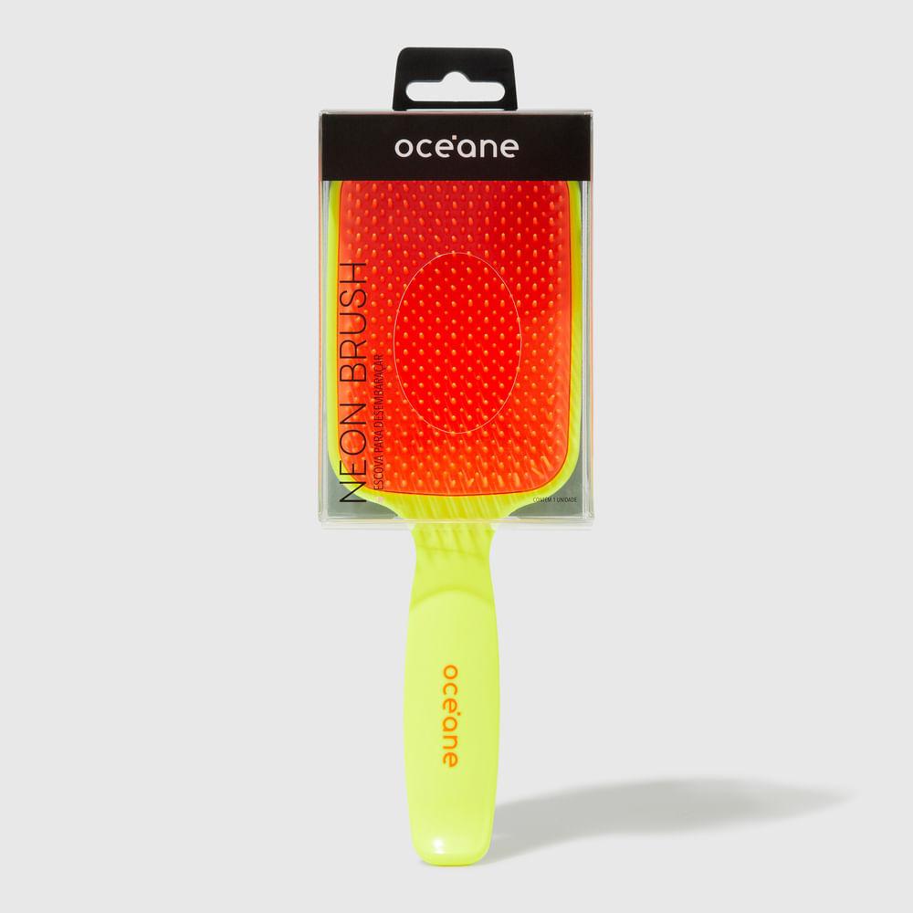 Escova De Cabelo Desembaraçadora Amarela - Neon Brush