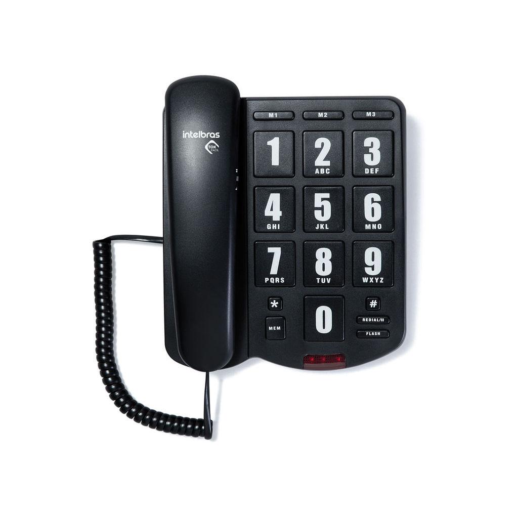 Telefone Tok Fácil Com Fio E Discagem Rápida Intelbras
