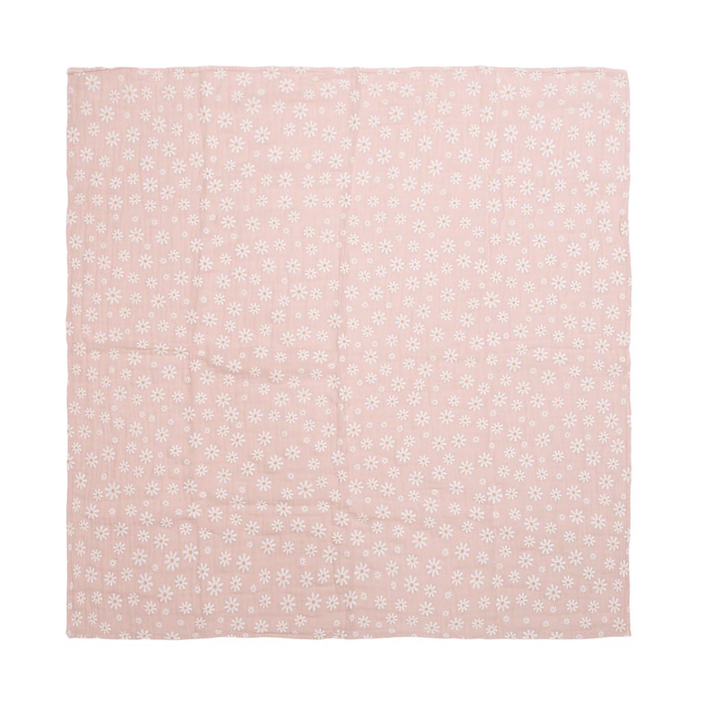 Kit Cueiro Bebê Papi Soft Estampa Flores E Borboletas 3 Peças 80cm X 80cm