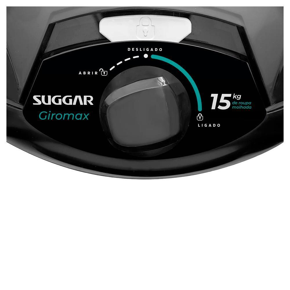Centrífuga De Roupas Suggar 15KG Giromax Preta 127V - Ct1501pt