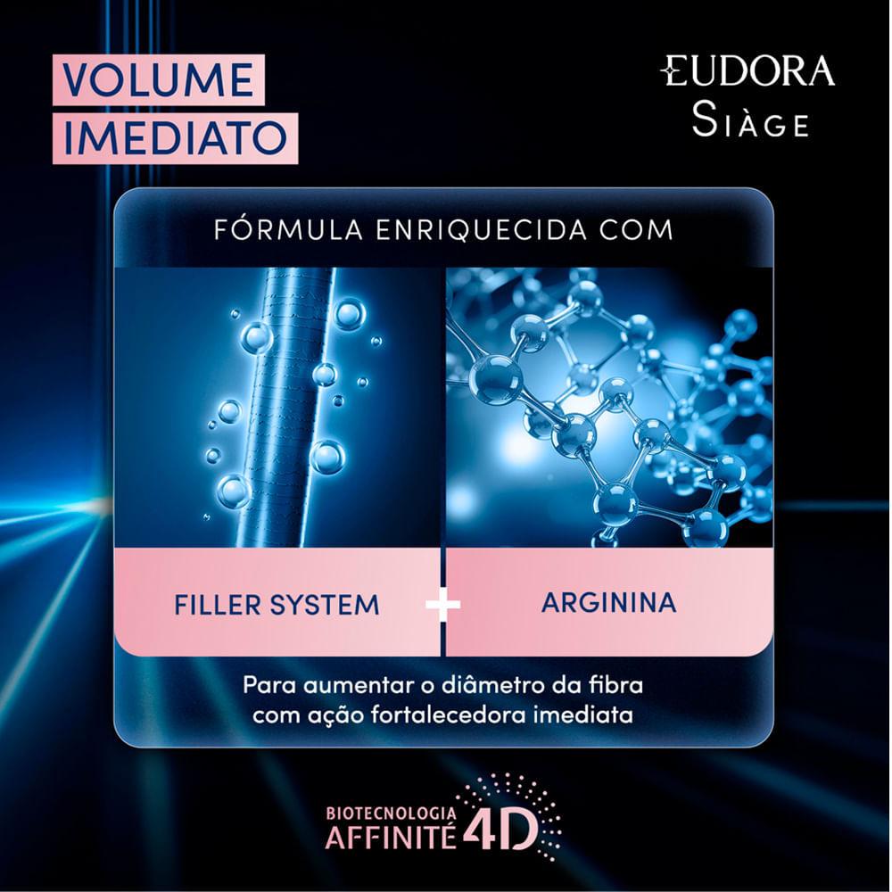Shampoo Eudora Siage Volume Imediato Ação Anti-afinamento 250ml