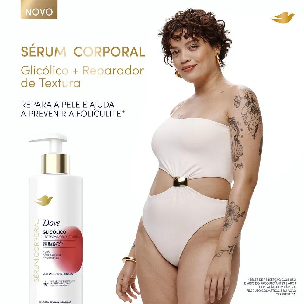 Kit Dove Sérum Corporal Glicólico + Reparador 380ml - 2 Unidades