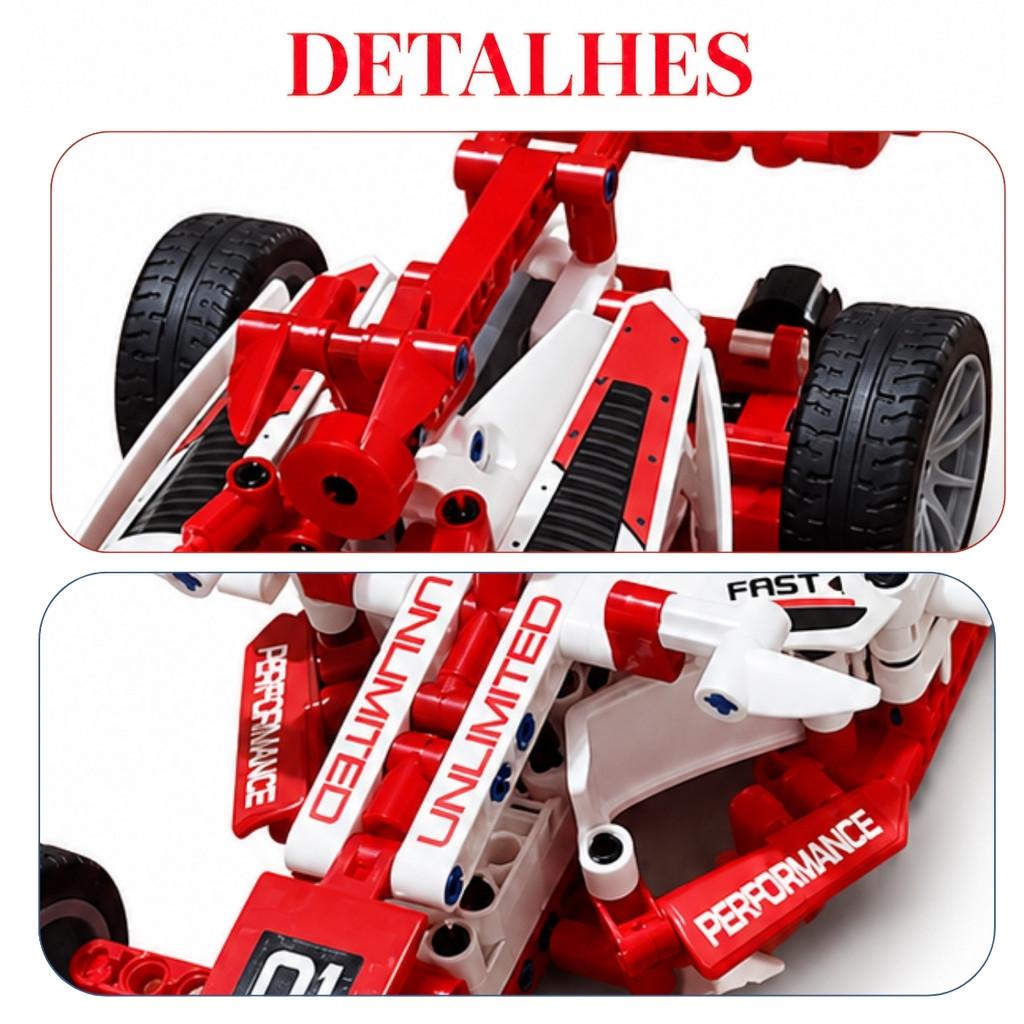 Carro De Corrida Blocos De Montar Racing Car 486 Peças Cbs0104 - Castela