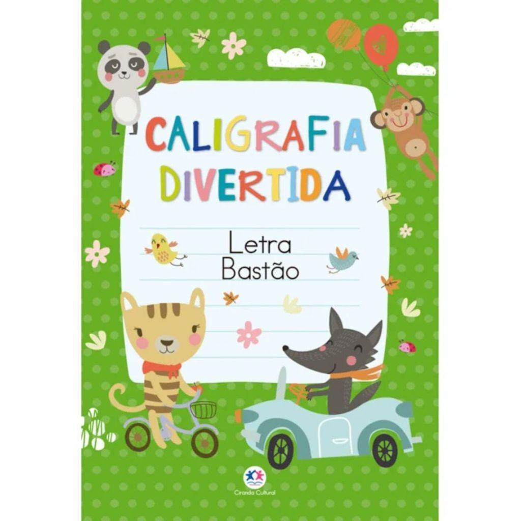 Kit 04 Livros Apoio Escolar Numerais + Letra Bastão + Letra Cursiva + Letra De Forma