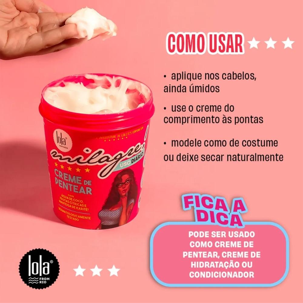 Creme Para Pentear Lola Milagre 450g