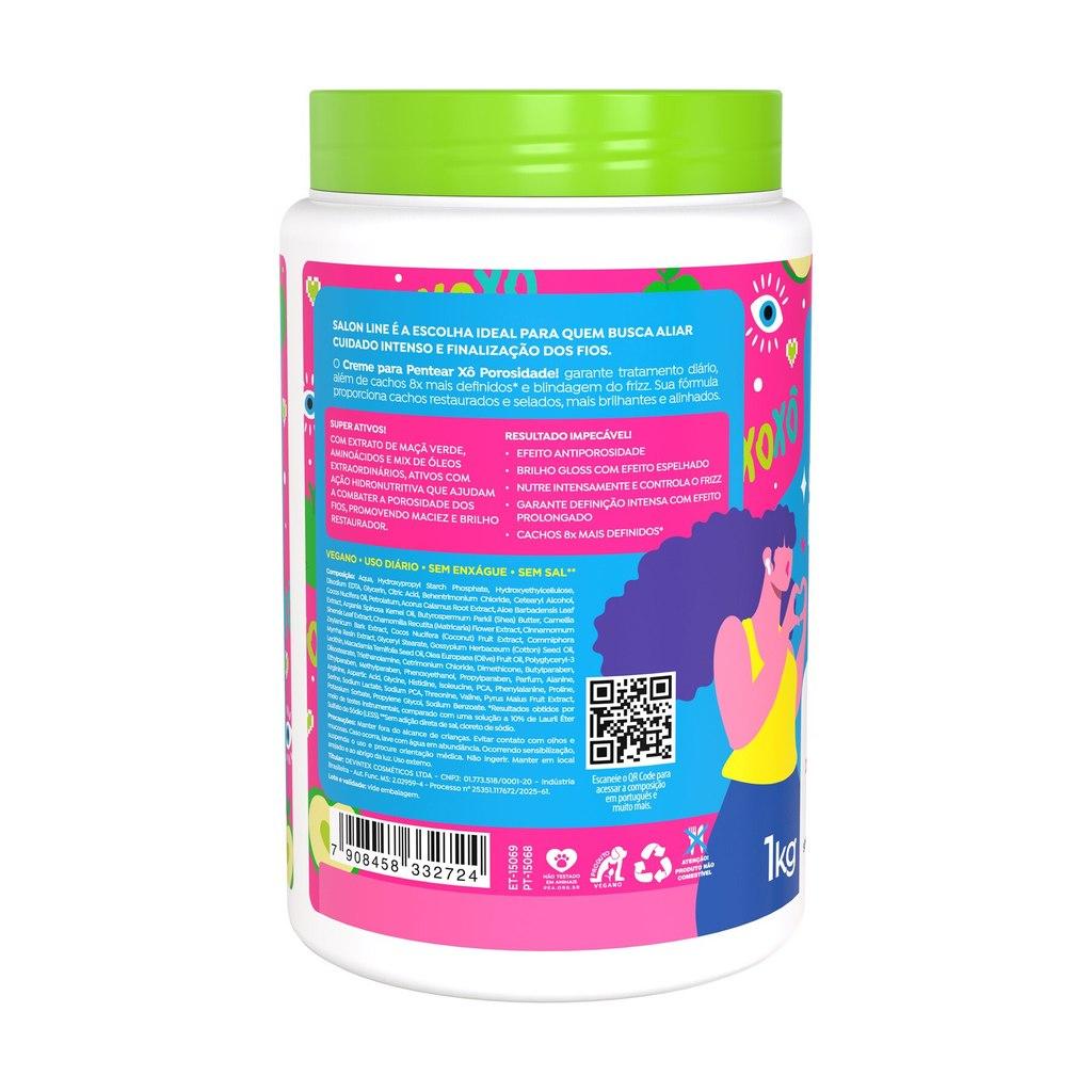 Creme Para Pentear Xô Porosidade Definição Selagem Máxima 1kg