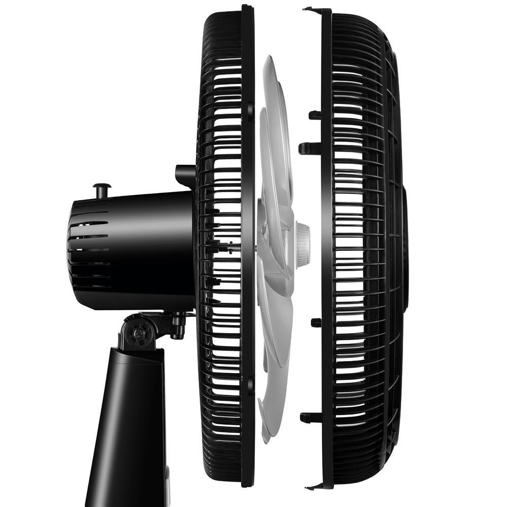 Ventilador De Mesa Mondial Turbo 8 Pás 140W 40cm Preto E Prata Nvt-40-8p-b - 127V
