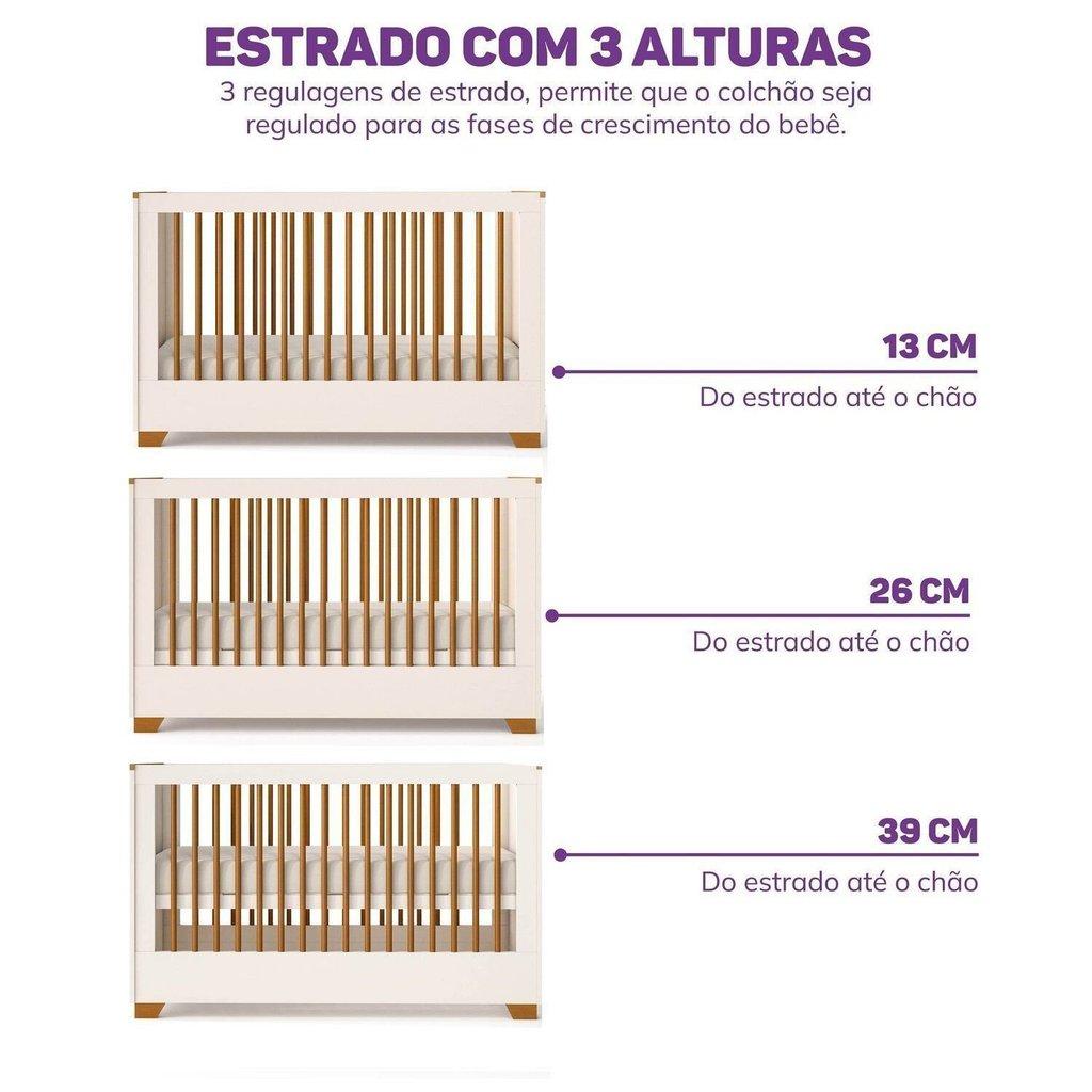 Berço Evolutivo 2 Em 1 Com Grades Palito Em Madeira Maciça Baby Ananda Casatema Madeiraoriginals Beg
