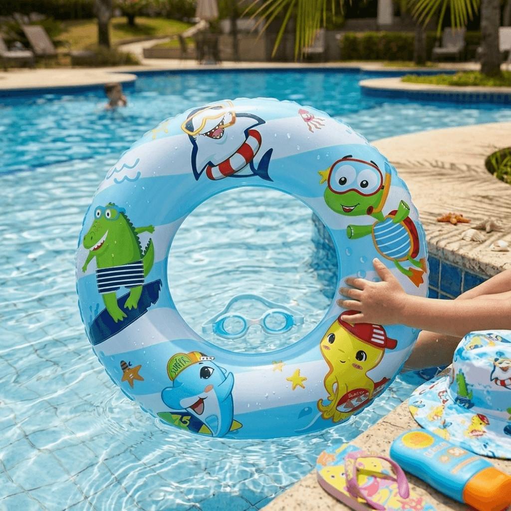 Boia Inflável Infantil Circular Estampas Verão Bel