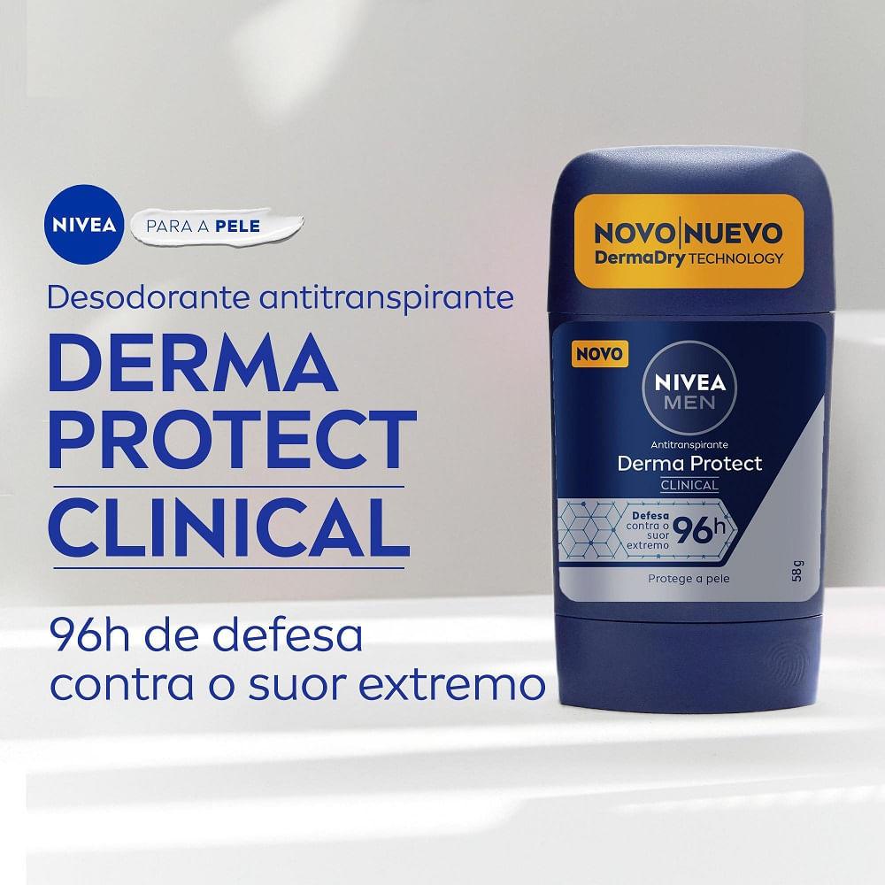 Desodorante Stick Nivea Men Derma Protect Clinical 96h 58g