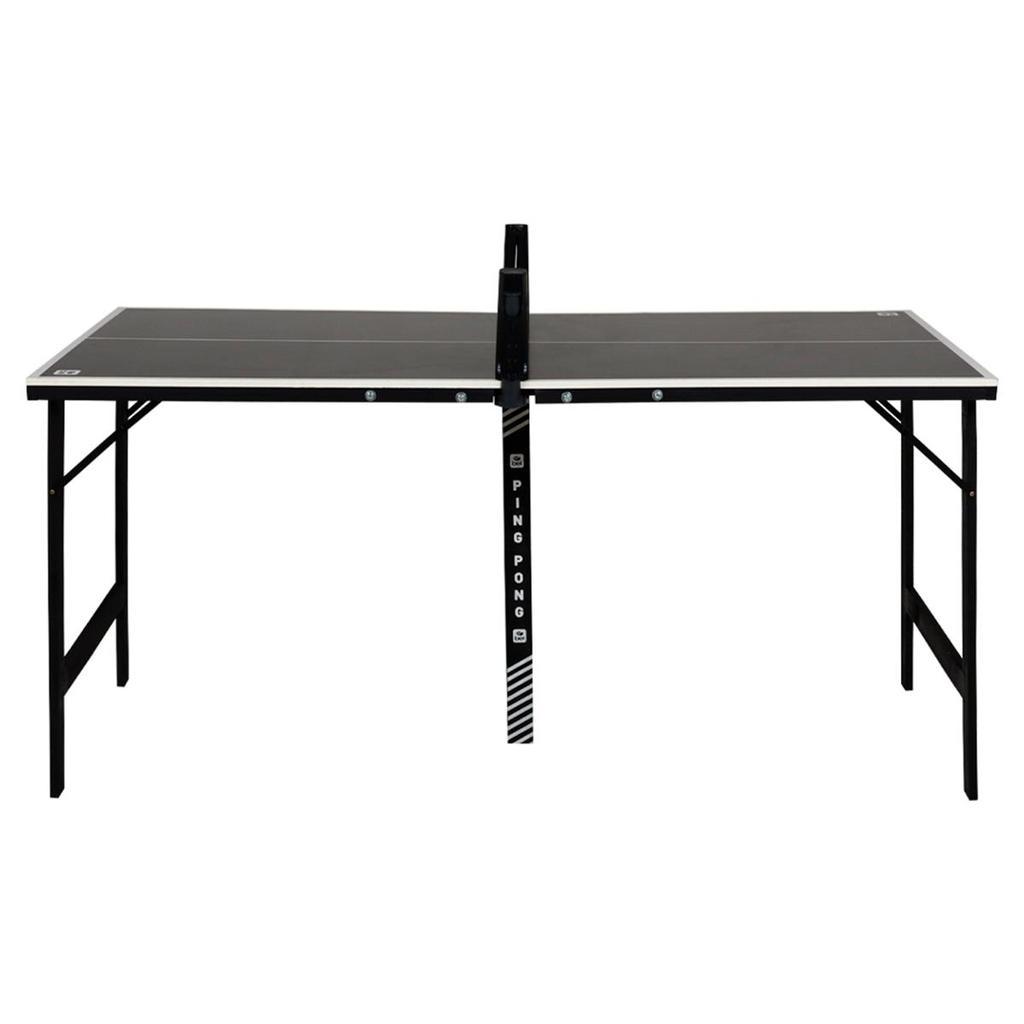 Mini Mesa De Ping-pong Full Black Com Kit 1 Rede Retratil + 2 Raquetes + 3 Bolinhas - Bel
