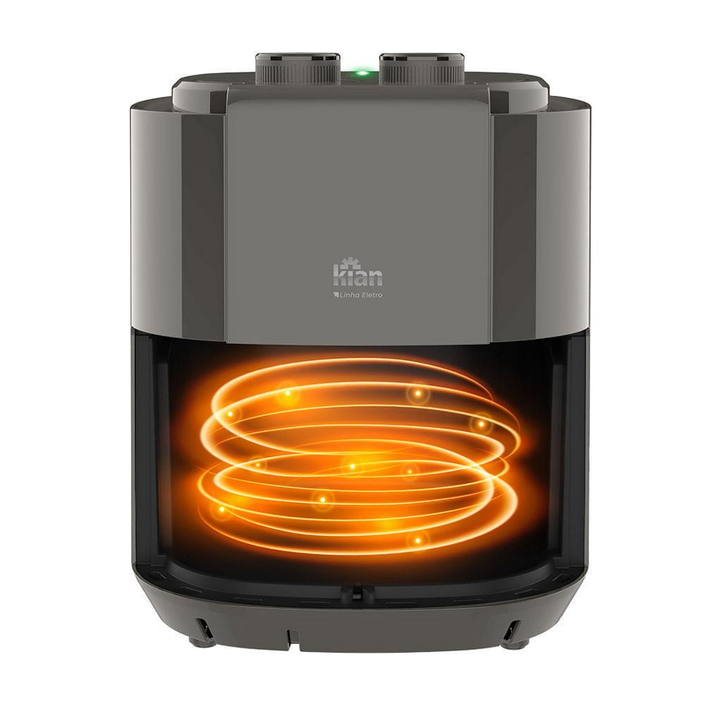 Fritadeira Air Fryer 3.5L Kian Af105p Preta 220V