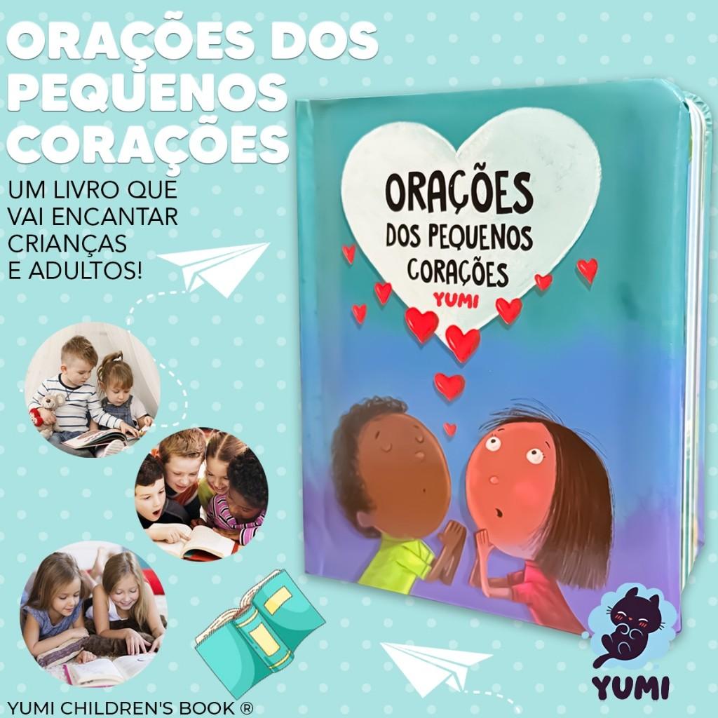 Livro Orações Dos Pequenos Corações Bíblia Infantil Orações Para Crianças Lindas Ilustrações Capa Dura Almofadada