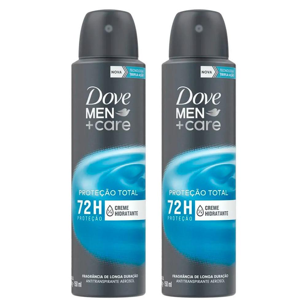 Kit 2 Desodorante Aerosol Dove Men+care Proteção Total 150ml Cada