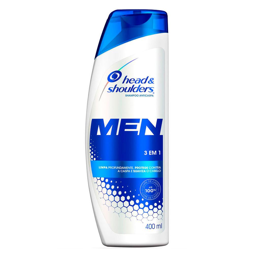 Shampoo Head Shoulders 3 Em 1 Masculino 400ml