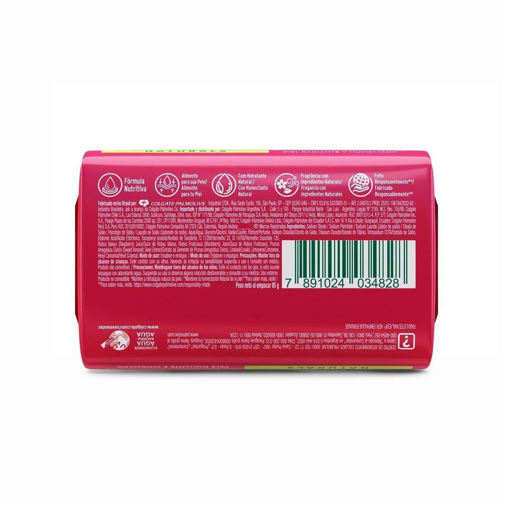 Kit 5 Sabonetes Em Barra Palmolive Naturals Toque Nutritivo Framboesa E Amora 85g