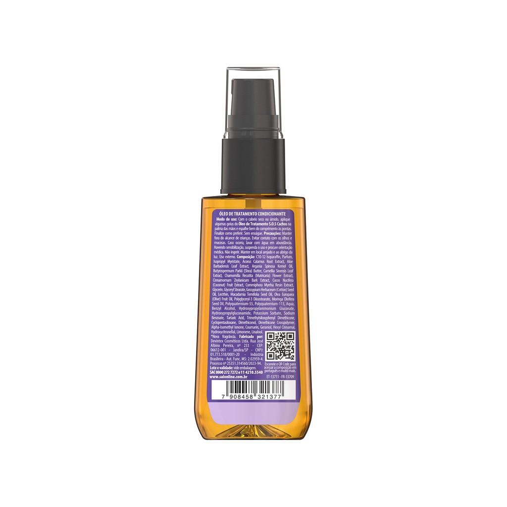 Kit Sos Cachos Shampoo + Condicionador E Óleo + Gelatina Super Definição
