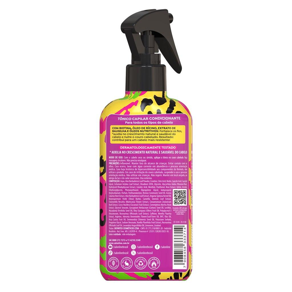 Kit Cachos Dos Sonhos Multy Pink Fatal Com Creme Para Pentear E Tônico Capilar