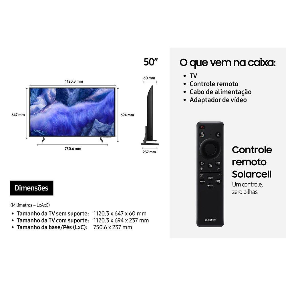 Smart TV 50 Polegadas Vision Ai TV Qled 4K Samsung Qn50qef1ag