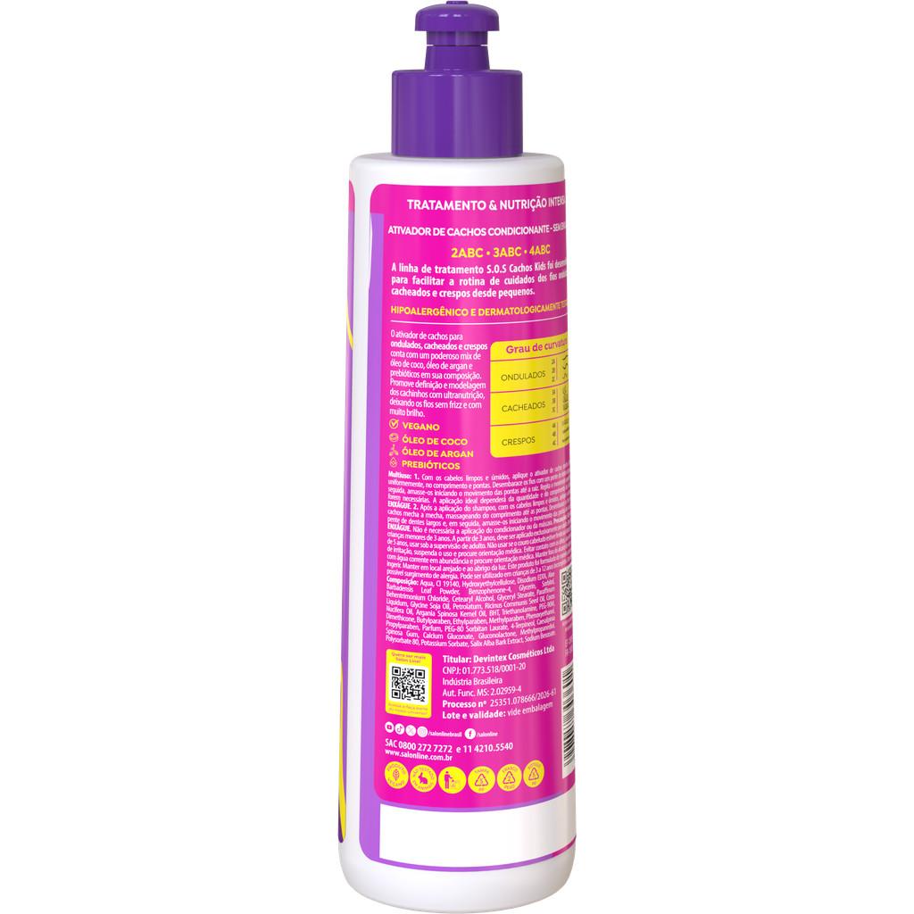 Ativador De Cachos Sos Cachos Kids Super Óleos 300ml